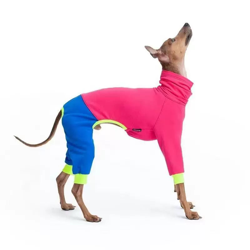 Italian Greyhound Fleece Onesie – Warm Dog Pajamas for Iggy & Whippet