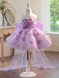 Lavender Flower Girl Dress for Wedding Pageant | Kids Prom Gown
