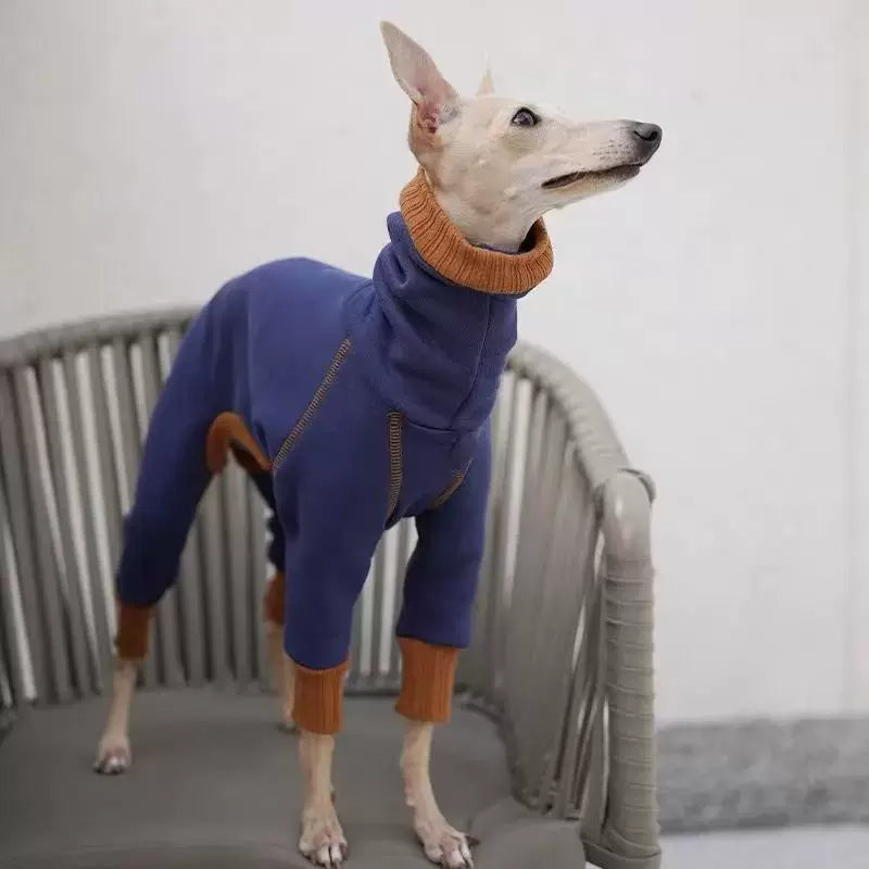 Italian Greyhound Fleece Onesie – Warm Dog Pajamas for Iggy & Whippet