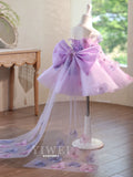 Lavender Flower Girl Dress for Wedding Pageant | Kids Prom Gown