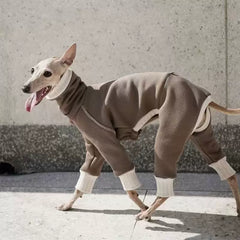 Italian Greyhound Fleece Onesie – Warm Dog Pajamas for Iggy & Whippet