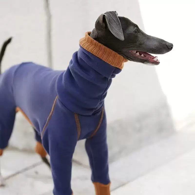 Italian Greyhound Fleece Onesie – Warm Dog Pajamas for Iggy & Whippet