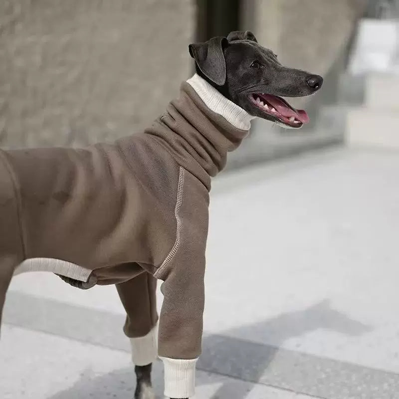 Italian Greyhound Fleece Onesie – Warm Dog Pajamas for Iggy & Whippet